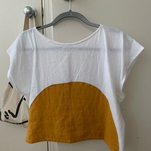 Linen crop top